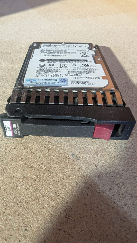 HP  450GB 15K RPM SAS 12Gbps 2.5" Enterprise Hard Drive