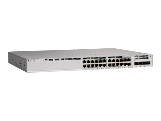 Cisco Catalyst 9200L-24P-4X-E 24-Port PoE+ Gigabit Ethernet Switch with 4x 10G Uplinks